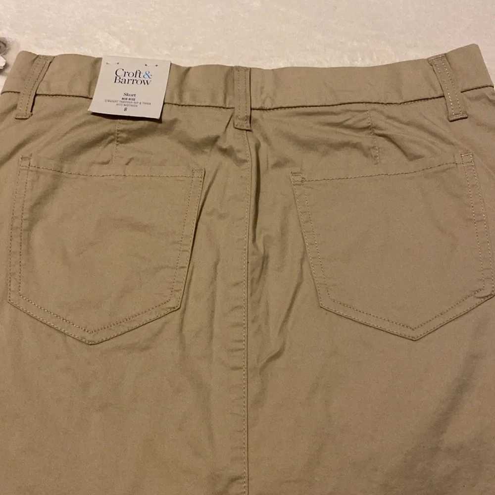 CROFT & BARROW Stretch Skort. Midrise NWT Sz 8 - Picture 9 of 12